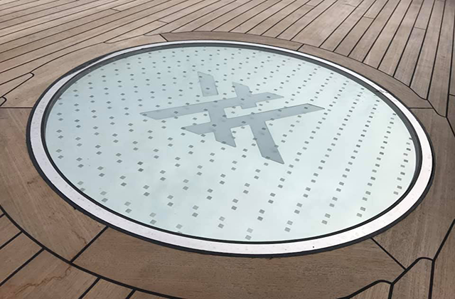 Floor Glass Yacht Logo