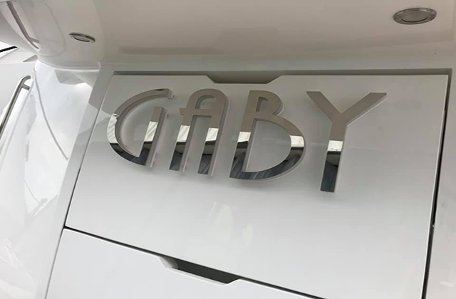 Gaby Illuminated Yacht Sign