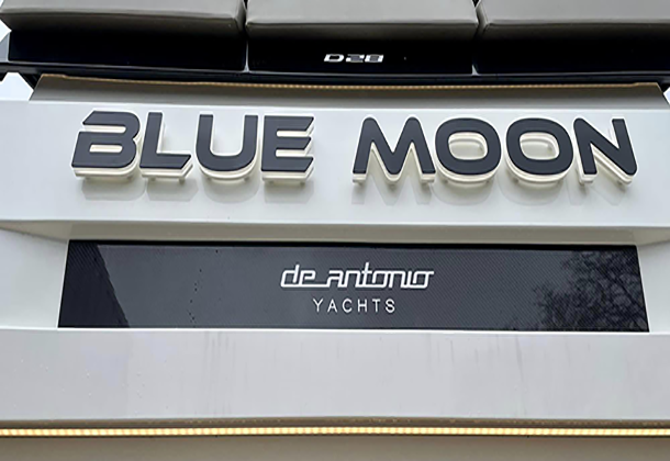 Blue Moon Yacht Sign